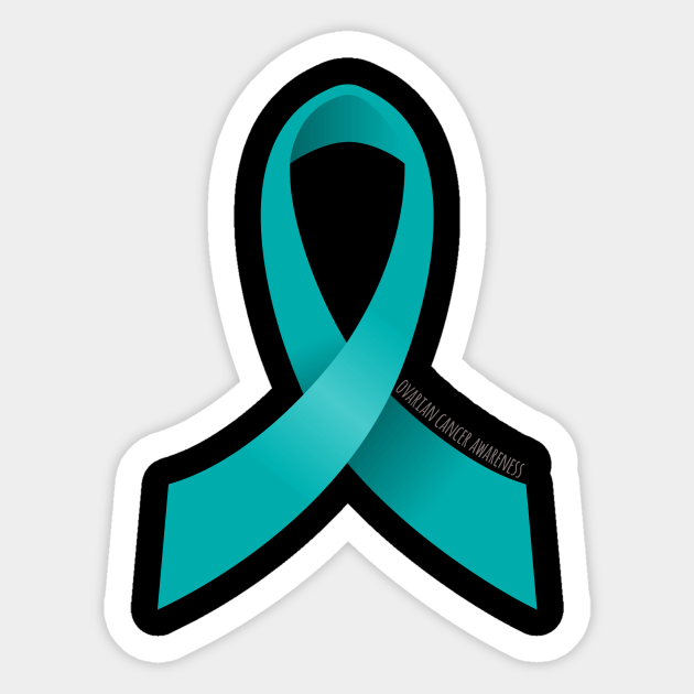 Ovarian Cancer Awareness Ribbon Ovarian Sticker Teepublic 6814